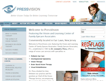 Tablet Screenshot of pressvision.com